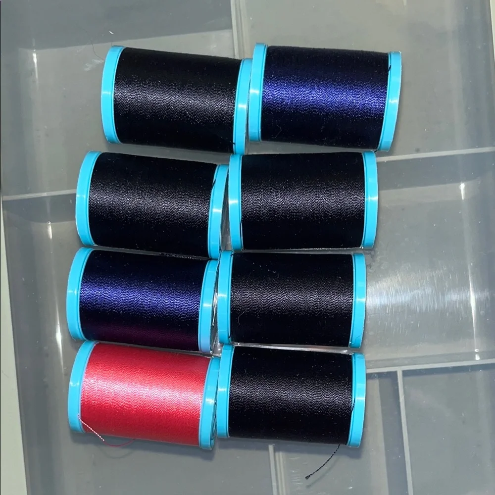 Coats and Clark Eloflex Sewing Thread Set - Pink, Black, Blue - Picture 2 of 4